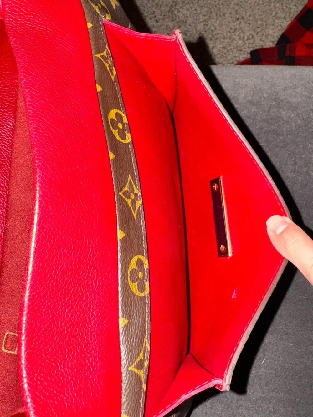 Louis Vuitton Olympe Monogram with Red Trim